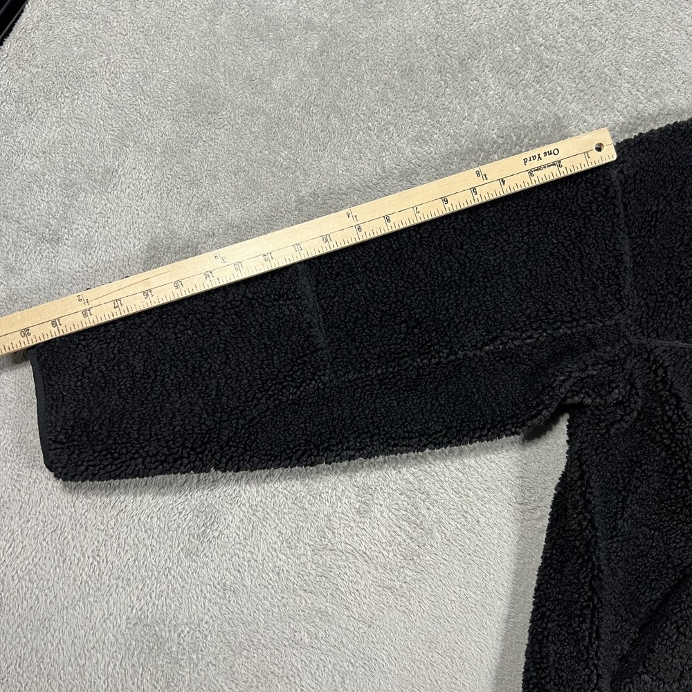 Lululemon Collarless Textured Sherpa Fleece Full Zip Jacket Womens 8 Oversized - Picture 7 of 11